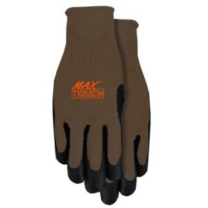 1Pair Gloves Work Mens Max Gripping Touch Screen Compatible Size L BlackGrey