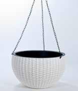 Econova - 26cm Hanging Ratan White
