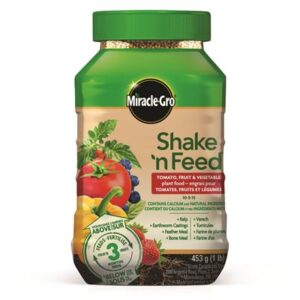 MIRACLE-GRO SHAKE N FEED TOMATO 10-5-15 453G