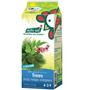 ACTI-SOL TREES / SHRUBS / HEDGES & EVERGREENS FERTILIZER 1.5KG 4-3-9