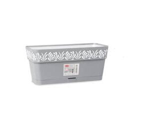 Stefanplast - 50x18cm Gaia Flower Box Grey [12/B]