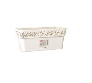 Stefanplast - 50x18cm Gaia Flower Box White [12/B]